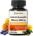 DAIKEN Lutein et Zeaxanthin Suppléments, AREDS 2 Formule inspirée avec Astaxanthin, Maqui Berry, Bilberry, Huile de lin et vitamine E, 30 Softgels