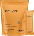 ProMix Nutrition Debloat Prébiotiques et probiotiques avec Baobab - Riche en vitamine C, Bloating Relief, Immune Support - Orange - 30 portions (paquet de 30)