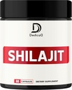 1000Mg Shilajit Pure Himalayan Organic Capsules - Contains Natural Fulvic, Humic Acid & 85 Others - Shilajit Supplement for Body Balance, Heart Health, Brain & Immune System Support - 60 Counts