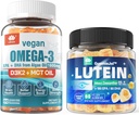 Sugar Free Lutein 20mg 40mg & Vegan Omega3 Gummies 1280mg