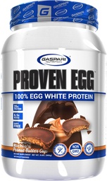 Gaspari Nutrition Oeufs prouvés, 100% Protéines blanches d'oeufs, 25g Protéines, Keto Friendly, Sans lait et sans lactose, Sans soja (2 lbs, tasse de beurre d'arachide)