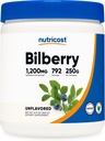 Nutricost Bilberry Powder 250 Grams - Gluten Free and Non-GMO