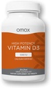 Omax3 Vitamine D3 5000 UI + calcium, approvisionnement de 90 jours, os forts, muscles et articulations, santé cardiaque, immunité, non OGM, sans gluten, sans soja (nouveaux emballages) - 90 comprimés (90)