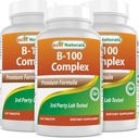 Meilleurs produits naturels B 100 Comprimés complexes 120 (B vitamines complexes) (120 Nombre (paquet de 3))