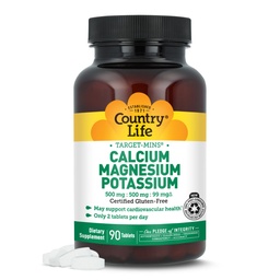 Country Life Calcium Magnesium Potassium, 90 CT