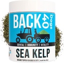 Poudre de Kelp biologique pour chiens, supplément de Kelp mer séchée pour fonction thyroïdienne, santé dentaire, soutien immunitaire, digestion, peau et manteau - Iodine Rich - Multivitamine pour chats et chiens 16oz - Fabriqué aux États-Unis