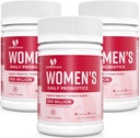 Probiotiques pour les femmes - 300 milliards CFU Probiotique, 12 souches Probiotiques avec canneberge, sélection de femmes probiotiques pour vaginal, urinaire, pH équilibré, diarrhée, digestive Gut & santé immunitaire - 180 capsules