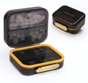 Bexeen Medicine Pill Organizer Travel Cute Pill Container Small Pill Box for Purse Mini Pill Case Portable Vitamine Holder Organizer Compact Travel Size Médicament Daily Pocket Pharmacie pour supplément