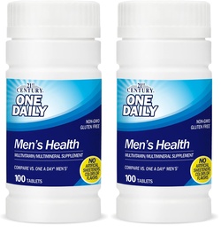 21st Century One Daily Men's Health Tablets, 100 Count (Pack of 2)