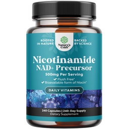 Nicotinamide 500mg Niacinamide 500mg Vitamin B3, Niacin Alternative - 240ct