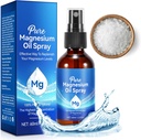 Magnesium Oil Spray, Pure Magnesium Oil for Feet,100% Natural & Organic Magnesium Spray Glass Bottle, Easy to Absorb & Use, Topical Magnesium Spray (2 Fl Oz, Pack of 1)