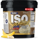 Ultimate Nutrition Whey Protein Isolate Powder with Glutamine Complex, ISO Sensation 93 - Whey Protein Powder with Added Colostrum for Enhanced Recovery, Immunity & Gut Health - Banana, 5lbs
