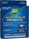 Nature's Way Acidophilus Probiotic Pearls, Supports Digestive Balance & Gut Health, Reduce Occasional Constipation and Bloating*, 1 Billion Cultures, 30 Softgels