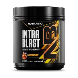 NutraBio intra Blast Bcaa poudre de supplément d'acide amino, électrolyte et mélange d'hydratation, intra, préentraînement et récupération musculaire, 20g Eaa Amino acides poudre, 5g de glutamine- thé doux, 30 portion