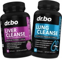 DR. BO Liver Cleanse & Lung Support Pills - Herbal Cleanser Formulas to Support Liver & Lung Health