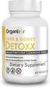 Organixx Kidney & Liver Support Cleanse Supplement, Milk Thistle Reishi Herbal Formula For Digestive Health, Kidney & Liver Health, Sleep & Energy Support, Gluten Free, Non GMO, 60 Vegetarian Capsules