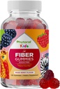 High Prebiotic Fiber Gummies for Kids - Dietary Fiber Supplements for Digestion & Constipation - Chicory Root Kids Immune Gummies - Non-GMO & Vegan Digestive Nutritional Supplements - 120 Count