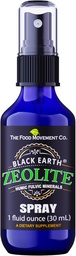 Black Earth Zeolite with Humic Fulvic Acids, Trace Minerals, for Adults and Kids Supports Gut Health, Immune Support, Digestion and Elimination and More 1oz Liquid Pump Spray Supplement