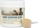 360 Pet Nutrition Canine Superfood Boost – All Life Stage Chien Topper repas et supplément, soutient la santé articulaire, digestive et immunitaire, 30 portions, saveur de boeuf