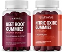 HAVASU NUTRITION Nitric Oxide Gummies with L-Arginine and Beet Root (1 Month Supply) & Beet Root Gummies with COQ10 & Pomegranate (1 Month Supply)