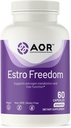 AOR, Estro Freedom, Vegan, Supplément naturel pour soutenir l'équilibre des œstrogènes sains et la menstruation régulière saine, 60 capsules (30 portions)