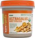 BareOrganics Organic Vegan Astragalus, 8 Ounce
