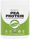 Natures Plus Organic Pea Protein - 1.1 lbs, Vegan Drink Powder - High Energy Protein Powder, Hunger Suppressant, Muscle Builder, Promotes Heart Health - Non-GMO, Vegetarian, Gluten-Free - 25 Servings