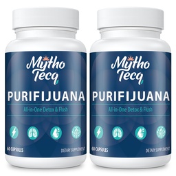 MythoTecq 90,000 MG Detox and Cleanse, Body Detox for Men & Women, Fast Detoxification, Kidney Cleanse & Repair, Natural Herbal Premium Formula for Liver, Digestion & Mood, 120 Caps