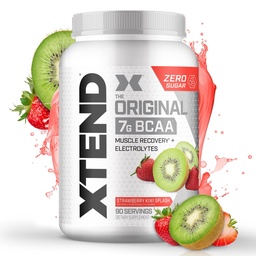 Xtend XTEND Original BCAA Poudre 7g BCAA et 2,5g L-Glutamine, sans sucre après l'entraînement Muscle récupération boisson avec acides aminés pour les hommes et les femmes, 90 portions
