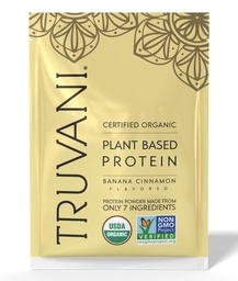 Truvani Poudre de protéines de pois végétaliens de la banane Cinnamon de la banane 20g Protéine biologique à base de plantes de la pomme de terre