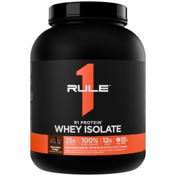 Règle 1 Protéines R1 Isolation de la lactosérum - avec 25g de protéines et 6g de BCAA Exclusivement à partir de sources isolées et hydrolysées pour la récupération d'entraînement (5 livres*, fudge de chocolat)