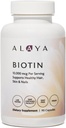 Alaya Naturals - Biotin 10 000mcg, 90 Capsules - Soutient la santé des cheveux, de la peau et des ongles
