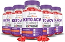 Justified Laboratories (5 Pack Ultra Quick Keto ACV Gummies Extreme 2000MG Ultraquick Keto Gummies Apple Cider Vinegar Formulated with Pomegranate Beet Juice Powder B12 Vegan Non GMO 300 Gummys