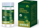 Certifié 100% de poudre de Spiruline biologique 4.23oz/120g Riche en Riche en Beta-Carotène (Vitamine A) et B-12 avec GLA, Vega Non-GMO-Superfood