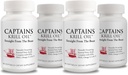 Captains Pure Antarctique Krill Oil Softgels EPA, DHA avec l'Astaxanthin et les Phospholipides, sans additifs ou produits chimiques 1000mg par portion, 60 Capsules, 4-pack