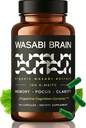 Extrait de Wasabi biologique + Cognition de Zingserine (2 mois d'approvisionnement) Le supplément de mémoire le plus ciblé - preuves cliniques supérieures à la vinpocetine, Apoaequorin, Nuriva, Prevegen & Ginkgo