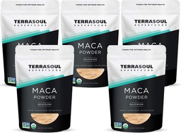 Terrasoul Superfoods Poudre de maca gélatinisée biologique, 5 Lbs - Qualité premium