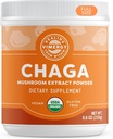 Vimergy USDA Organic Wild Chaga Mushroom Extract Powder, 166 Servings – Ideal in Chaga Tea, Coffee, Smoothies – Cardiovascular Support - Kosher, Vegan, No Gluten, Paleo - Pure Chaga, No Fillers (250g)