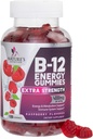 B-12 Vitamin Energy Gummies 4500mcg - Extra Strength B12 Gummy Chewables for Energy Metabolism & Immune Support - Dietary Supplement for Women, Men, & Kids - Non-GMO, Vegan, Berry Flavor - 120 Count