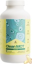 LevelUp Clean MCT Oil Capsules - 100% Caprylic C8 for Energy, Focus, Weight Management, Gut Health, Brain Superfuel - Keto Supplement for Ketogenic Diet and Ketones - Non-GMO (280 Count)