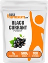 BulkSupplements.com Poudre de cassis - supplément de cassis noirs, supplément de super-aliments - sans air séché et sans gluten, 5g par portion, 500g (1,1 lb) (paquet de 1)