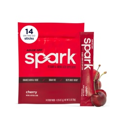 AdvoCare Spark - Mélange de boissons énergisantes - Supplément de vitamine et d'acide amino - Soutiens Énergie et Focus* - Support immunitaire portable* - Sans sucre - Cerise, 14 Stick Packs (3,5 oz)