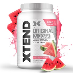 Xtend original BCAA poudre 7g BCAA et 2,5g L-glutamine, sans sucre après l'entraînement Muscle récupération boisson avec acides aminés pour les hommes et les femmes, 90 portions