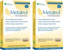 American BioSciences Metatrol 2-Box Bundle, Mitochondrial Rescue & Daily Immmune System Support Extrait de germe de blé fermenté - Super Concentrate, 60 Capsules par boîte, 41mg de FWGE-SC par portion