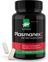 Daiwa Plasmanex 1 - Suppléments de circulation du sang et de la veine – Circulation d'équilibre, encourager les jambes et les veines saines - 60 gélules véganes