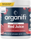Organifi Red Juice - Poudre d'énergie réduit les crashs de l'après-midi et stimule la digestion et le système immunitaire, 30 portions