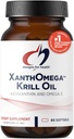 Conceptions pour la santé XanthOmega - Huile de Krill avec 12mg Astaxanthine - Antioxydant, Phospholipides + EPA/DHA Omega 3 - Cardiovasculaires, Supplément santé de la peau + des yeux (60 softgels)