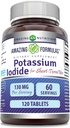 Amazing Formulas Potassium Iodide Supplement | 130 Mg | 120 Tablets | Non-GMO | Gluten-Free | Made in USA