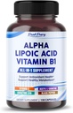 Alpha acide lipoïque avec vitamine B1 - soutient la santé antioxydante et le métabolisme sain - comprend la vitamine C, acétyl-L-Carnitine, CoQ10 - Fabriqué dans les États-Unis- 150 capsules