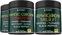 Ensemble 7en1 Curcumin curcumin et 5en1 Ashwagandha Shilajit Supplément